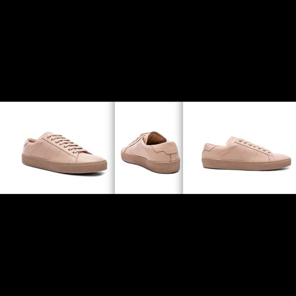 pink saint laurent sneakers